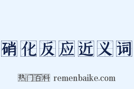 硝化反应近义词是什么意思的图片